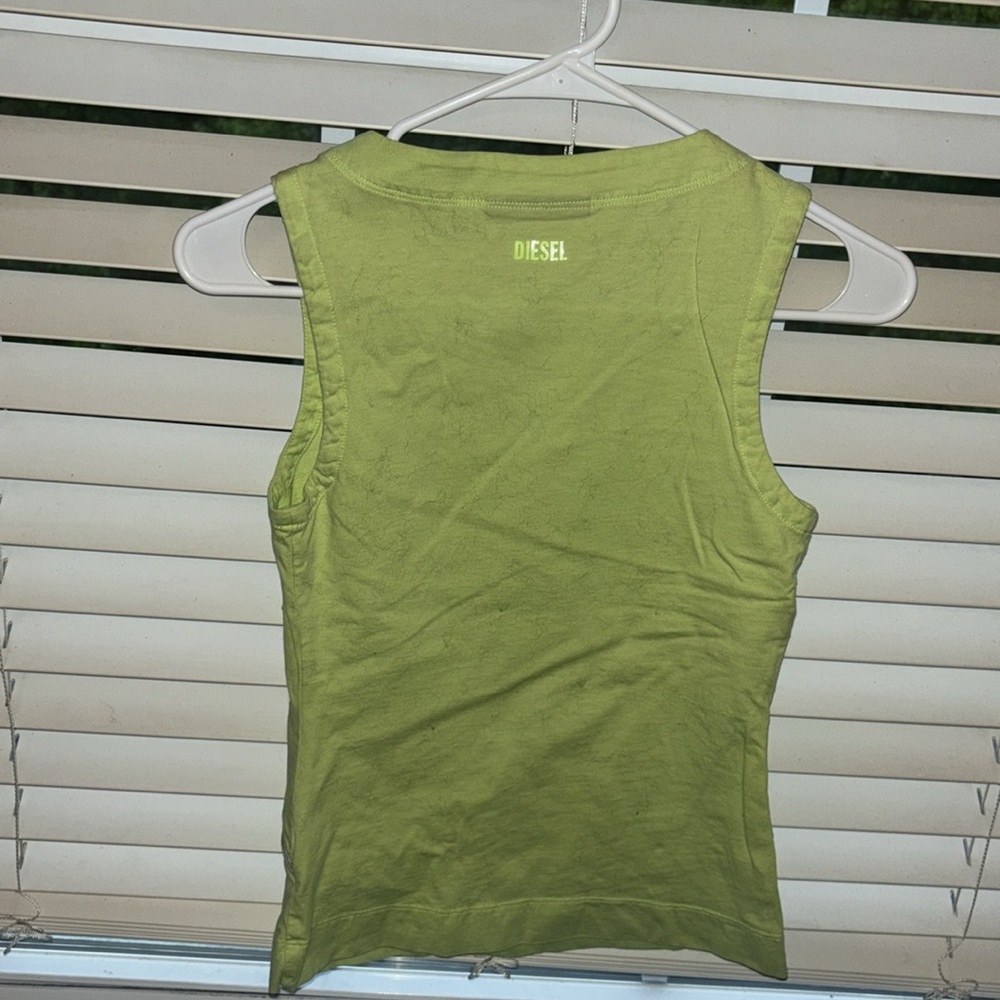 Small Diesel Neon green top with zipper - Picture 2 of 2